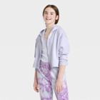 Girls' Cropped Boxy Zip-up Hoodie - Art Class