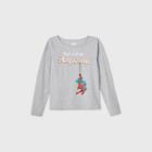 Girls' Marvel Amazing Spider-man Long Sleeve Graphic T-shirt - Gray