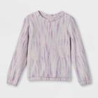 Girls' Crewneck Pullover Soft Fleece Sweatshirt - Cat & Jack Purple
