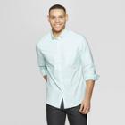 Men's Standard Fit Long Sleeve Whittier Oxford Button-down Shirt - Goodfellow & Co Alpine
