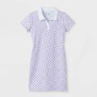Girls' Polo Dress - Art Class Blue Checkered