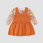 Burt's Bees Baby Baby Wildflowers Grow Bodysuit & Dress Set - Light Brown