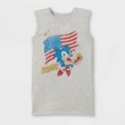 Boys' Segasonic The Hedgehog Americana Tank Top - Gray