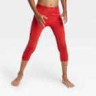 Boys' 3/4 Fitted Performance Tights - All In Motion Red
