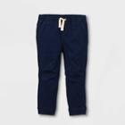 Toddler Boys' Knit & Woven Pull-on Jogger Chino Pants - Cat & Jack Dark Blue