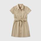 Petitegirls' Short Sleeve Uniform Safari Dress - Cat & Jack Khaki