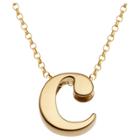 Target Women's Sterling Silver 'c' Initial Charm Pendant - Gold, C
