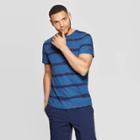 Men's Standard Fit Novelty Crewneck T-shirt - Goodfellow & Co Blue Raindrop
