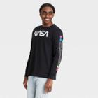 Men's Nasa Astronaut Long Sleeve T-shirt - Black