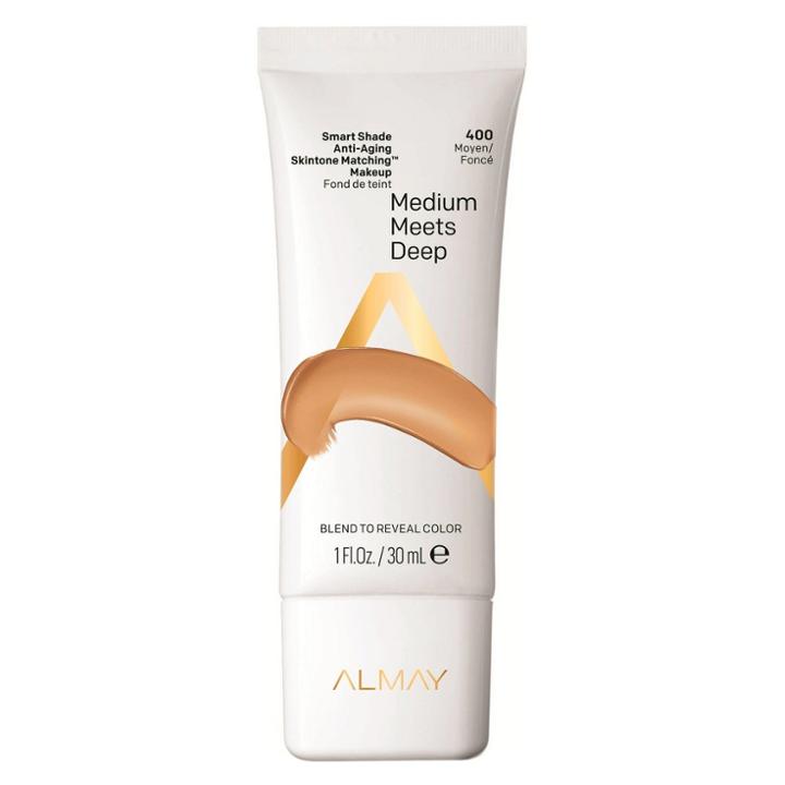Almay Smart Shade Anti-aging Skintone Matching Makeup With Spf 20 - 400 Medium Meets Deep