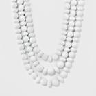 Sugarfix By Baublebar Bold Beaded Statement Necklace - White, Girl's