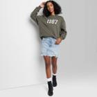 Women's High-rise Denim Mini Skirt - Wild Fable Light Wash