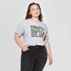 Women's Mtv Camo Print Plus Size Short Sleeve T-shirt (juniors') - Athletic Heather