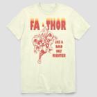 Men's Marvel Fa Thor Retro Short Sleeve Graphic T-shirt - White