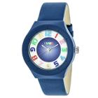 Crayo Atomic Women's Leatherette Strap Watch - Navy, Denim Blue