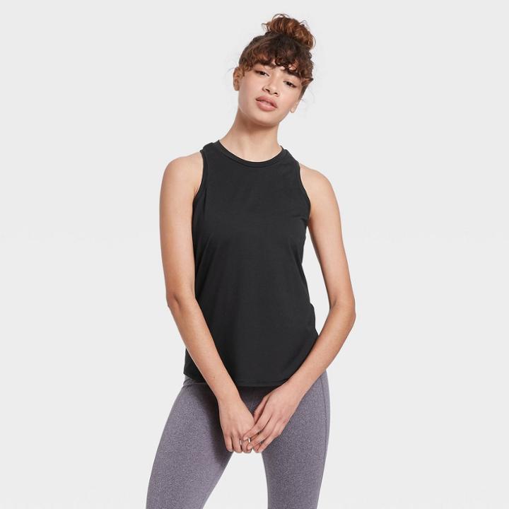 Women's Essential Racerback Tank Top - All In Motion Black