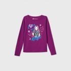 Girls' Disney Descendants Mal Long Sleeve Graphic T-shirt - Pink
