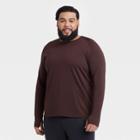 Men's Long Sleeve Seamless T-shirt - All In Motion Berry Heather