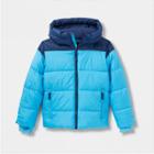 Boys' Short Puffer Jacket - All In Motion Blue