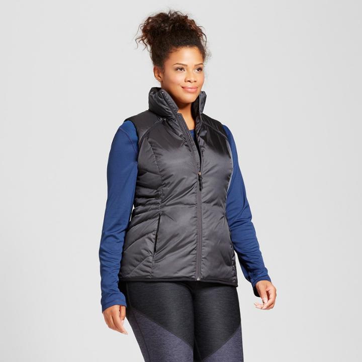 Women's Plus Size Puffer Vest - C9 Champion Black X
