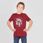 Petiteboys' Short Sleeve Athletic Graphic T-shirt - Cat & Jack Maroon M, Boy's, Size: