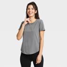 Women's Short Sleeve Essential T-shirt - All In Motion Charcoal Gray Xs, Women's, Grey Gray