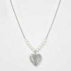 Girls' Glitter Heart Necklace - Cat & Jack , Girl's,