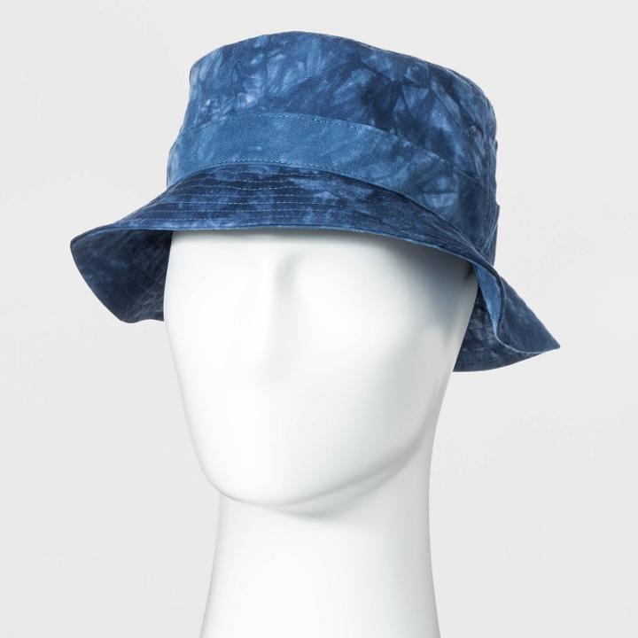 Men's Tie-dye Bucket Hat - Original Use Blue M/l, Men's, Size: Medium/large,