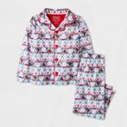 Toddler Girls' Rudolph The Red-nosed Reindeer Fair Lsle Coat Pajama Set - White
