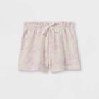 Grayson Mini Toddler Girls' Ribbed Paperbag Waist Shorts - Purple