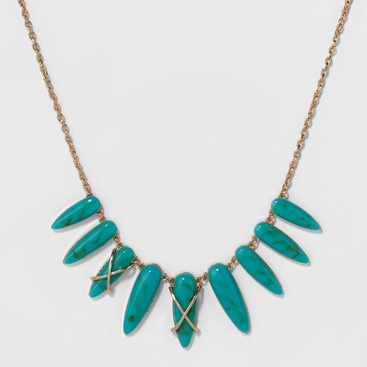 Sugarfix By Baublebar Gemstone Statement Necklace - Turquoise, Girl's