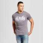 Men's Chicago Skyline Short Sleeve Crew Neck T-shirt - Awake - Charcoal