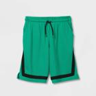 Boys' Side Stripe Mesh Shorts - All In Motion Green