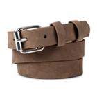 Women's Faux Suede Belt - A New Day Taupe (brown)