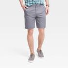 Men's Every Wear 9 Slim Fit Flat Front Chino Shorts - Goodfellow & Co Thundering Gray