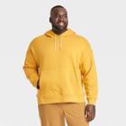 Men's Big Cotton Fleece Hooded Sweatshirt - All In Motion Gold
