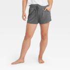 Women's Essential Mid-rise Knit Shorts 5 - All In Motion Charcoal Gray Xs, Women's, Grey Gray