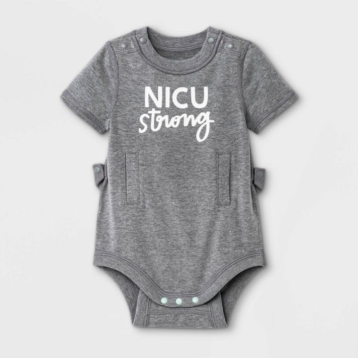 Baby Boys' Adaptive Bodysuit - Cat & Jack Black