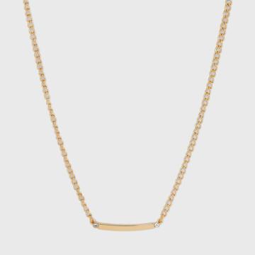 Curved Bar Short Necklace - A New Day Gold
