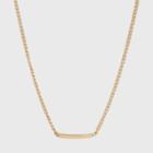 Curved Bar Short Necklace - A New Day Gold