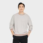 Men's Relaxed Fit Crew Neck Pullover Sweatshirt - Goodfellow & Co Gray