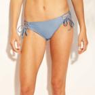 Women's Lace-up String Hipster Bikini Bottom - Xhilaration Dusty Blue