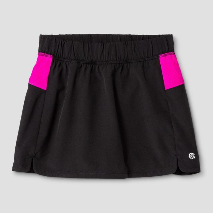 Girls' Woven Tennis Skort - C9 Champion Black