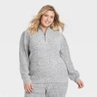 Women's Plus Size Mock Turtleneck Pullover Sweater - Universal Thread