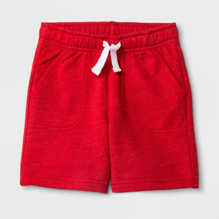 Toddler Boys' Pull-on Shorts - Cat & Jack Red