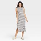 Women's Striped Sleeveless Knit Dress - Universal Thread Cream