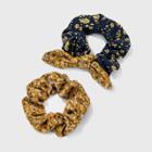 Mixed Floral Print Twisters Set 2pc - Universal Thread Yellow/blue