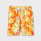 Boys' Tie-dye Swim Shorts - Cat & Jack Xs, Blue/orange/yellow