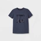 Boys' 'bring The Joy' Graphic Short Sleeve T-shirt - Cat & Jack Navy