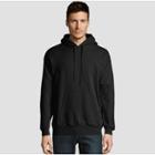 Hanes Men's Big & Tall Ecosmart Fleece Pullover Hooded Sweatshirt - Black